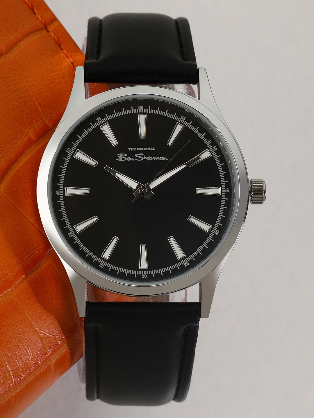 BEN SHERMAN Men Leather Straps Analogue Watch BS090B