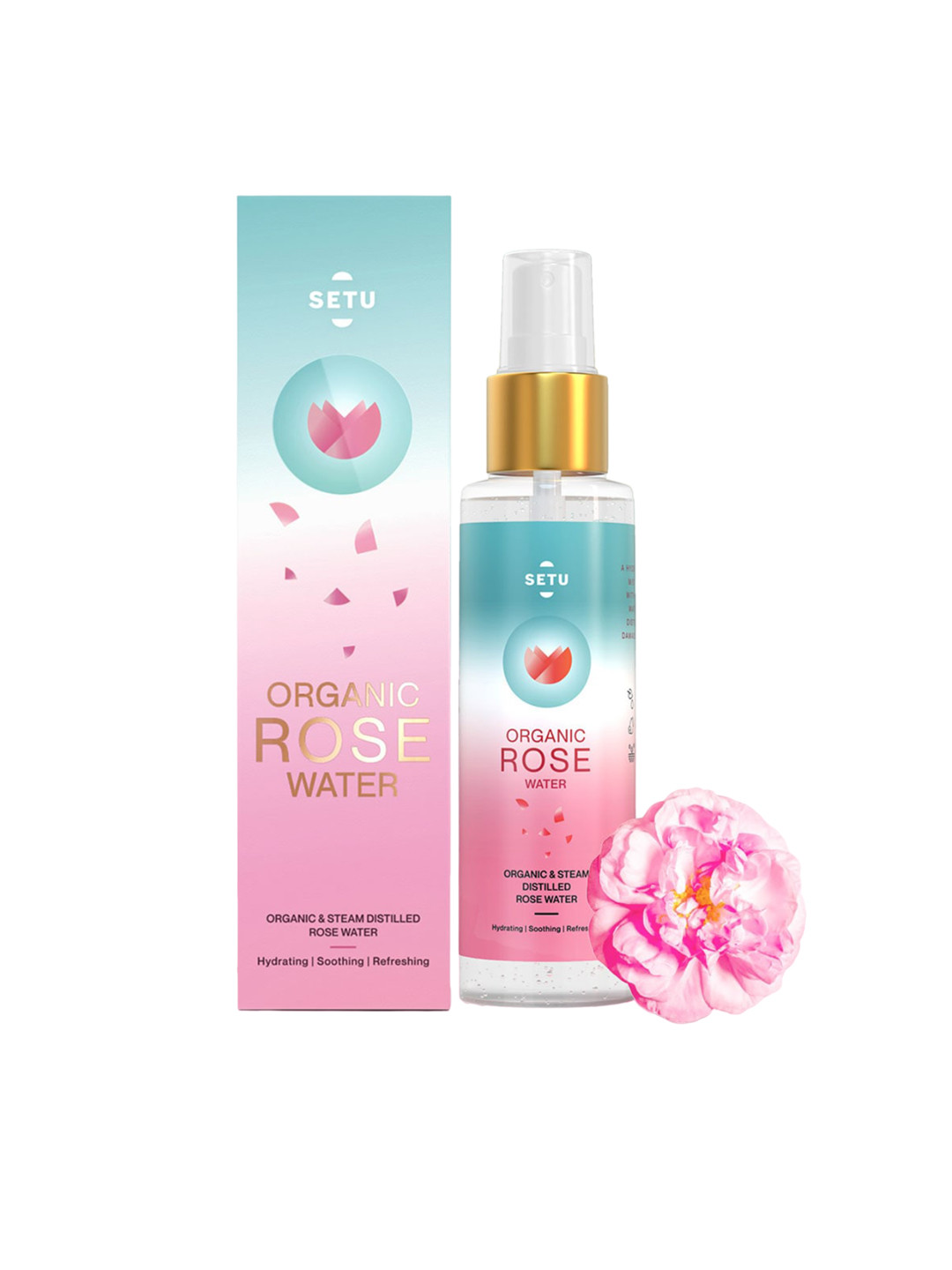 SETU Organic Rose Water Gulab Jal Spray -100 ml