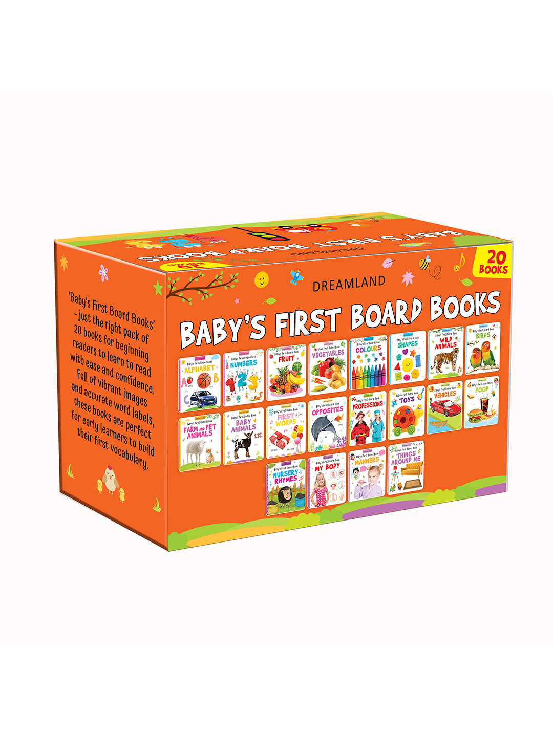 Dreamland Infant Kids Pack of 20 Baby's First Board Books