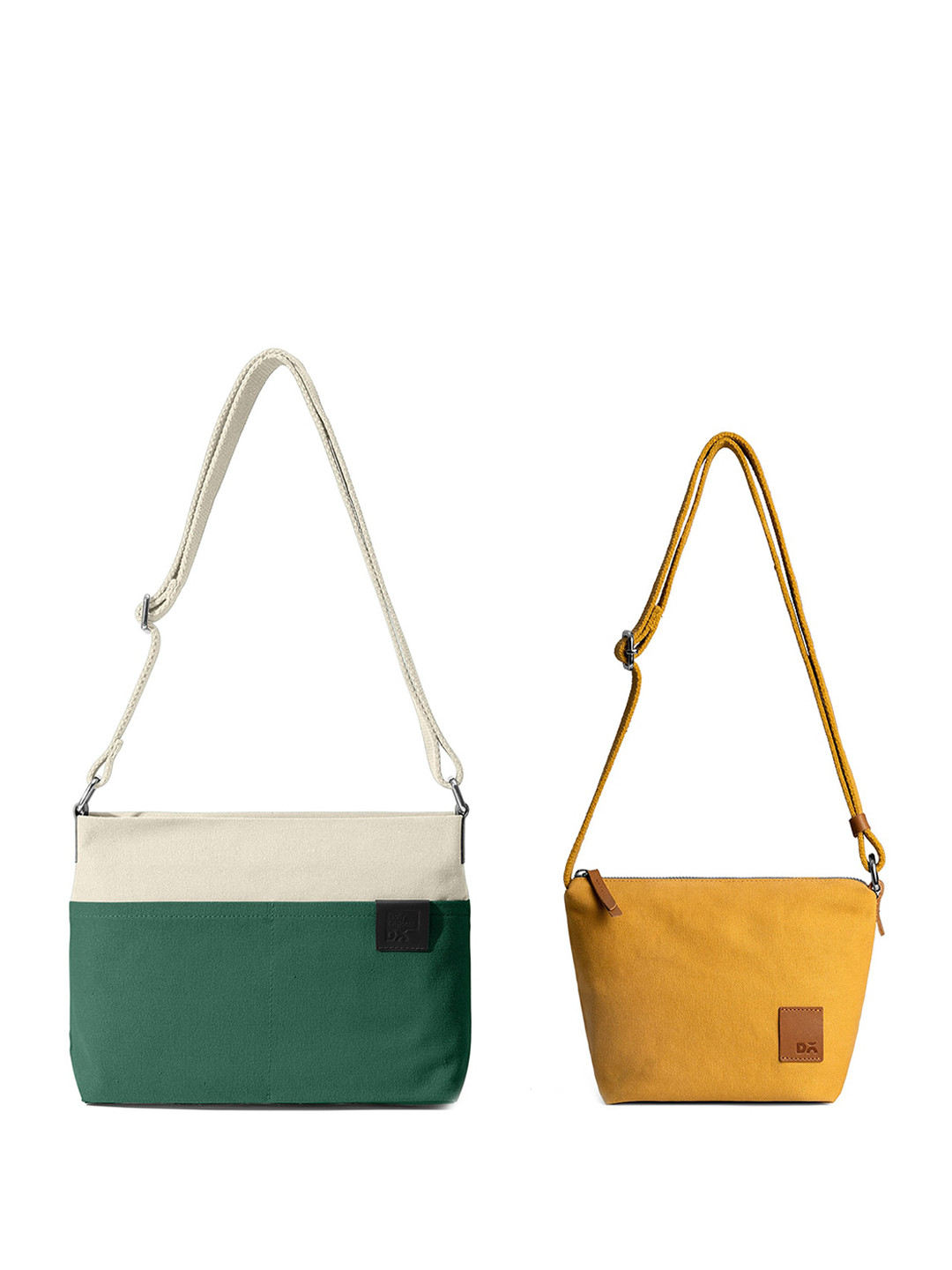 DailyObjects Set Of 2 Structured Cotton Shoulder Bags