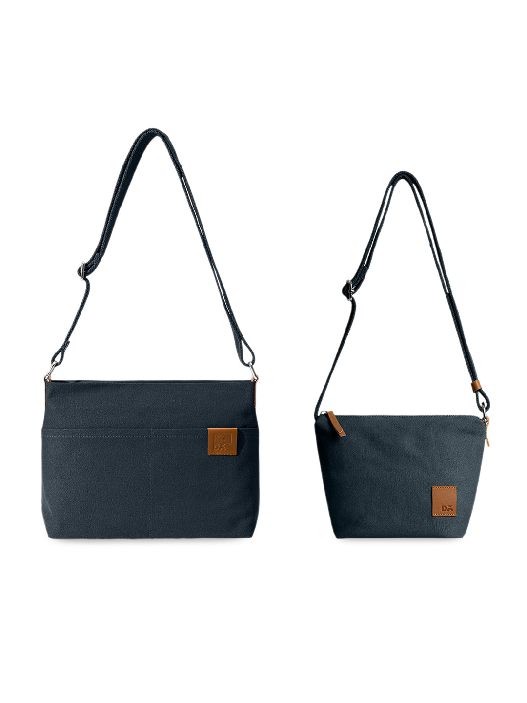 DailyObjects Set Of 2 Structured Cotton Shoulder Bags