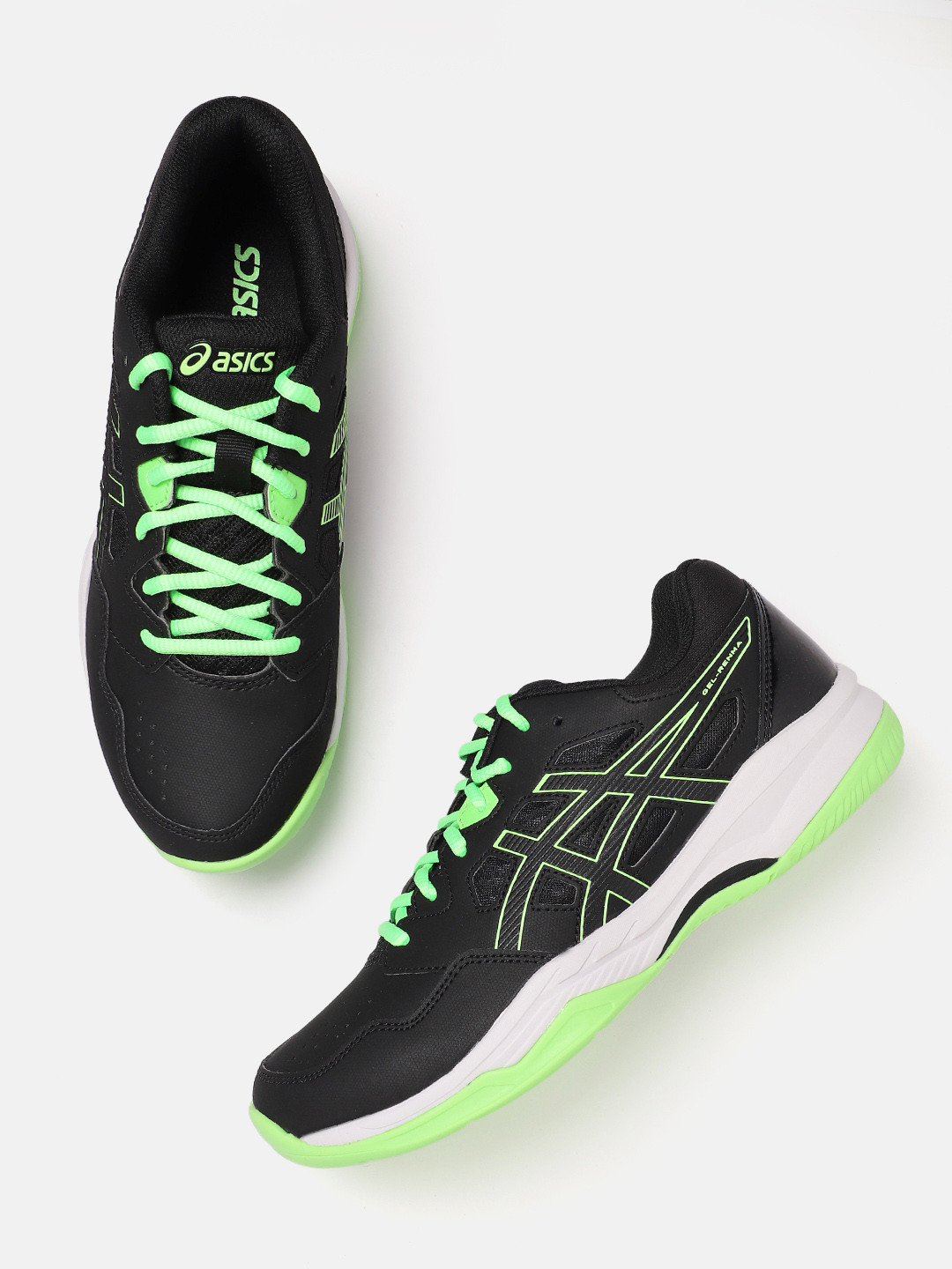 ASICS Men Round-Toe Gel-Renma Pickleball Shoes with Brand Logo Detail