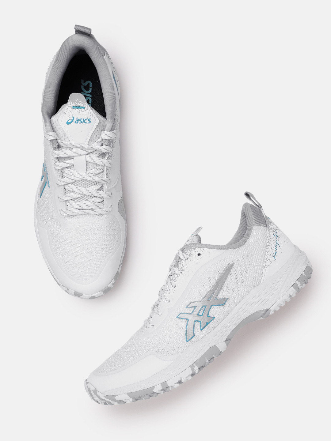 ASICS Unisex Woven Design Round-Toe Prestige Lyte 5 OC Tennis Shoes with Brand Logo Detail