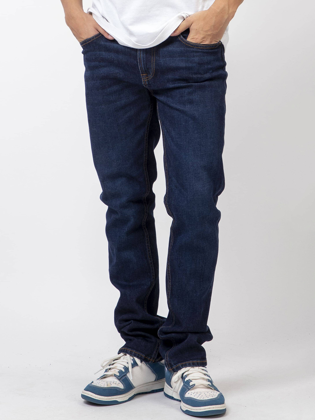 GUESS Men Slim Fit Low-Rise Cotton Jeans