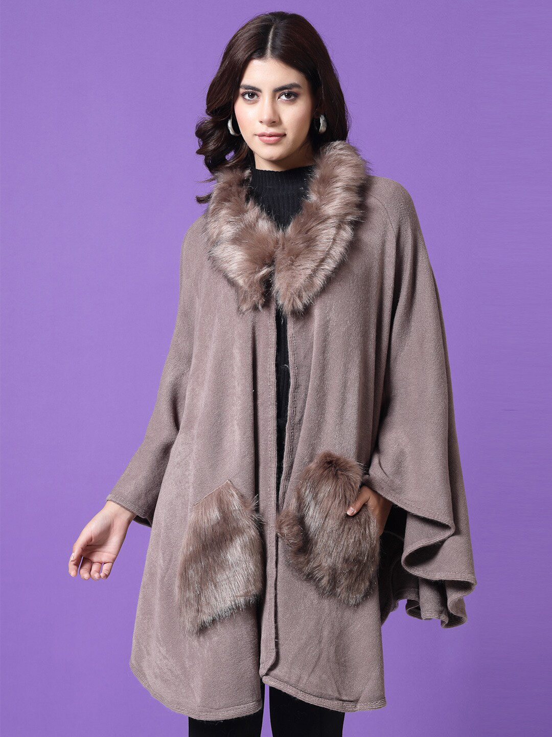 Mafadeny Winterwear Longline Poncho