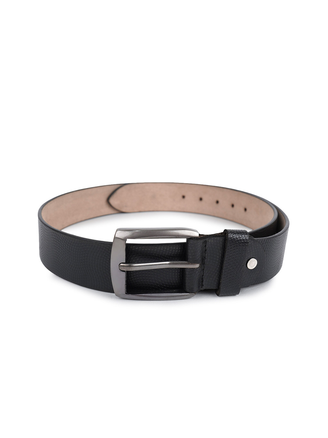 CIMONI Men Textured Genuine Leather Wide Belt