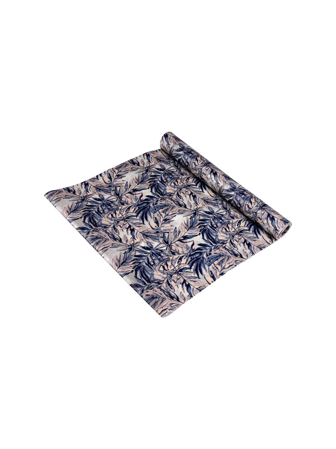 Kuber Industries Blue Floral PVC Kitchen Shelf Liner Organiser 5m