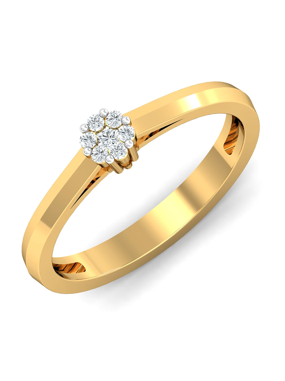 KUBERBOX Wendy 18KT Gold Diamond Ring - 1.83 gm