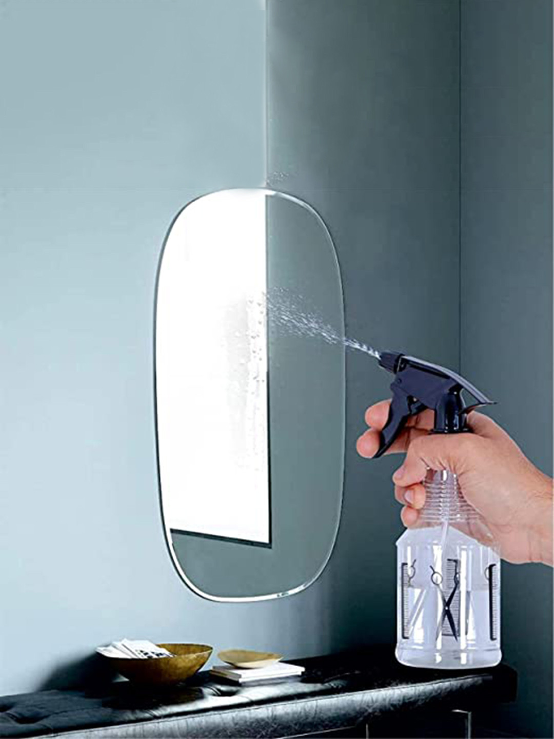 Veoni BELLE Transparent Conversational Plastic Lockable Lid Water Bottle - 500ml