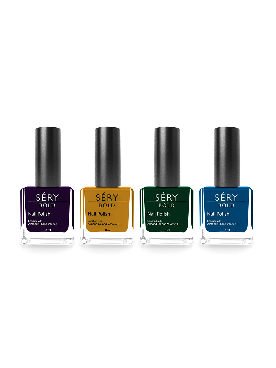 SERY Set of 4 Bold Quick-Dry & Long-Lasting Nail Polish - Magical Troupe SMNP-05