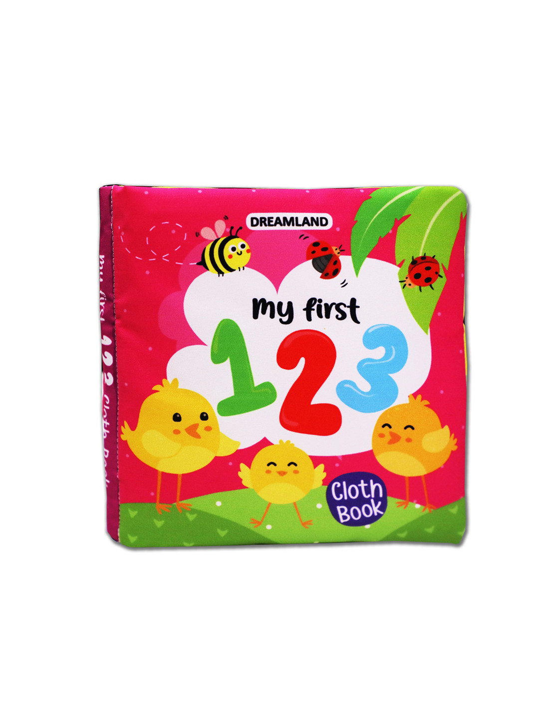 Dreamland Kids Baby My First Cloth Book 123 With Squeaker & Crinkle Paper