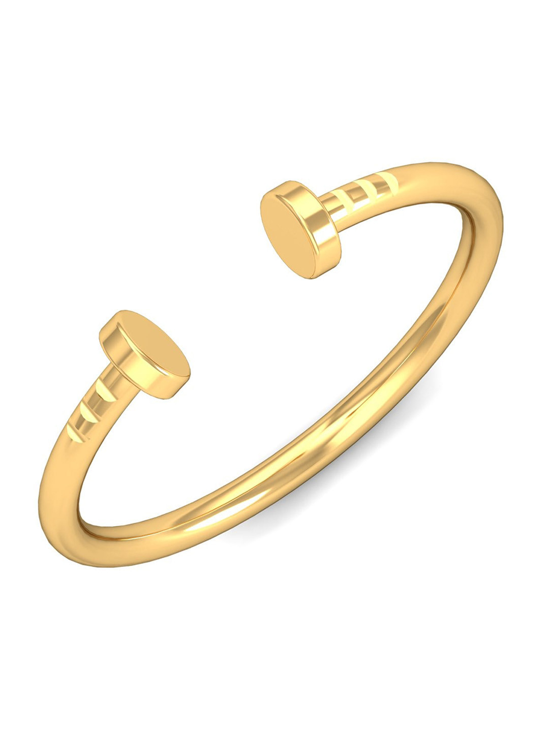 KUBERBOX Nail-it Open 18KT Gold Ring-1.66gm