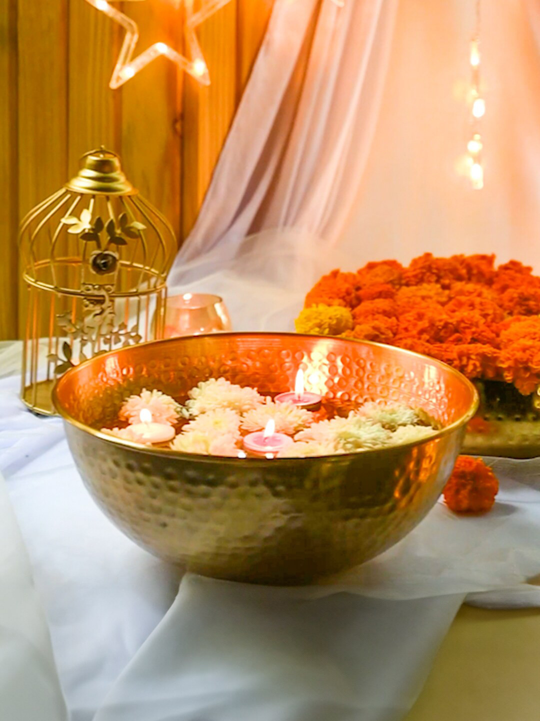 MARKET99 Brown Textured Decorative Bowl