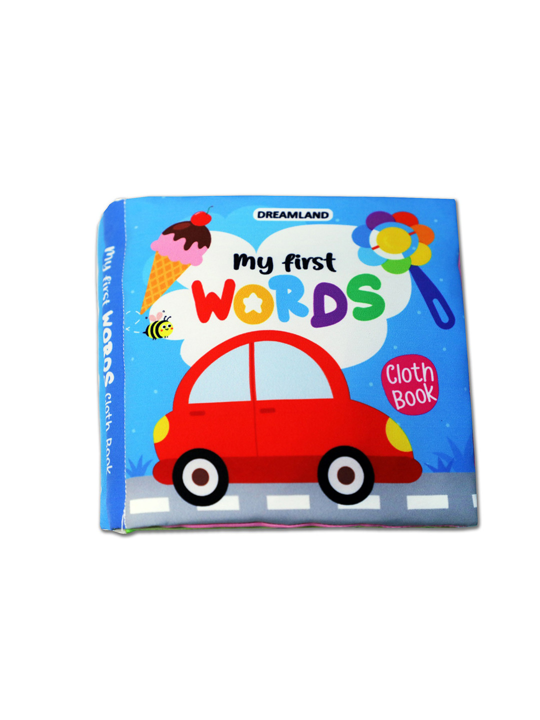 Dreamland My First Cloth Book First Words with Squeaker, Crinkle Paper