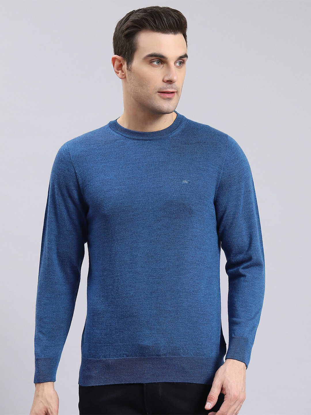 Monte Carlo Round Neck Woolen Pullover Sweater