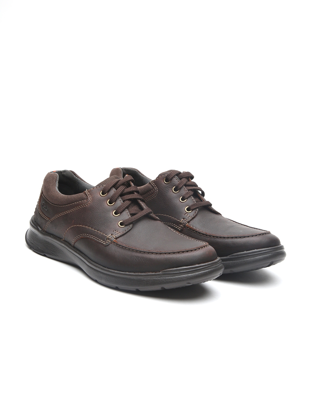 Clarks mens hot sale brown casual shoes