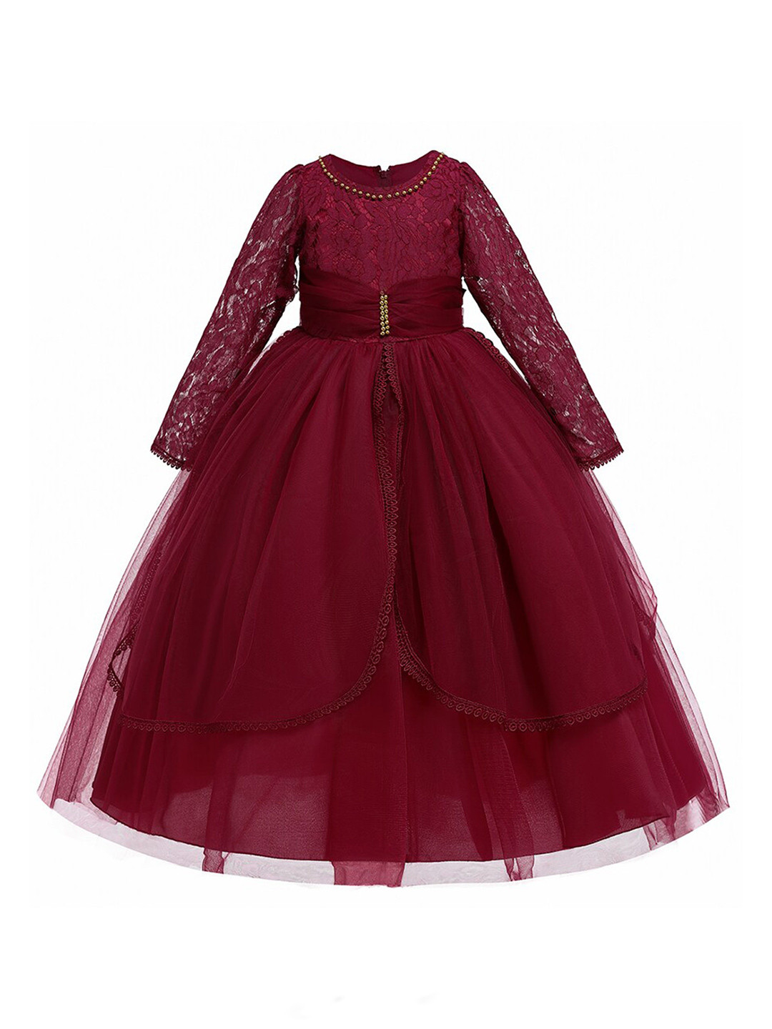 StyleCast Girls Self Design Maxi Dress