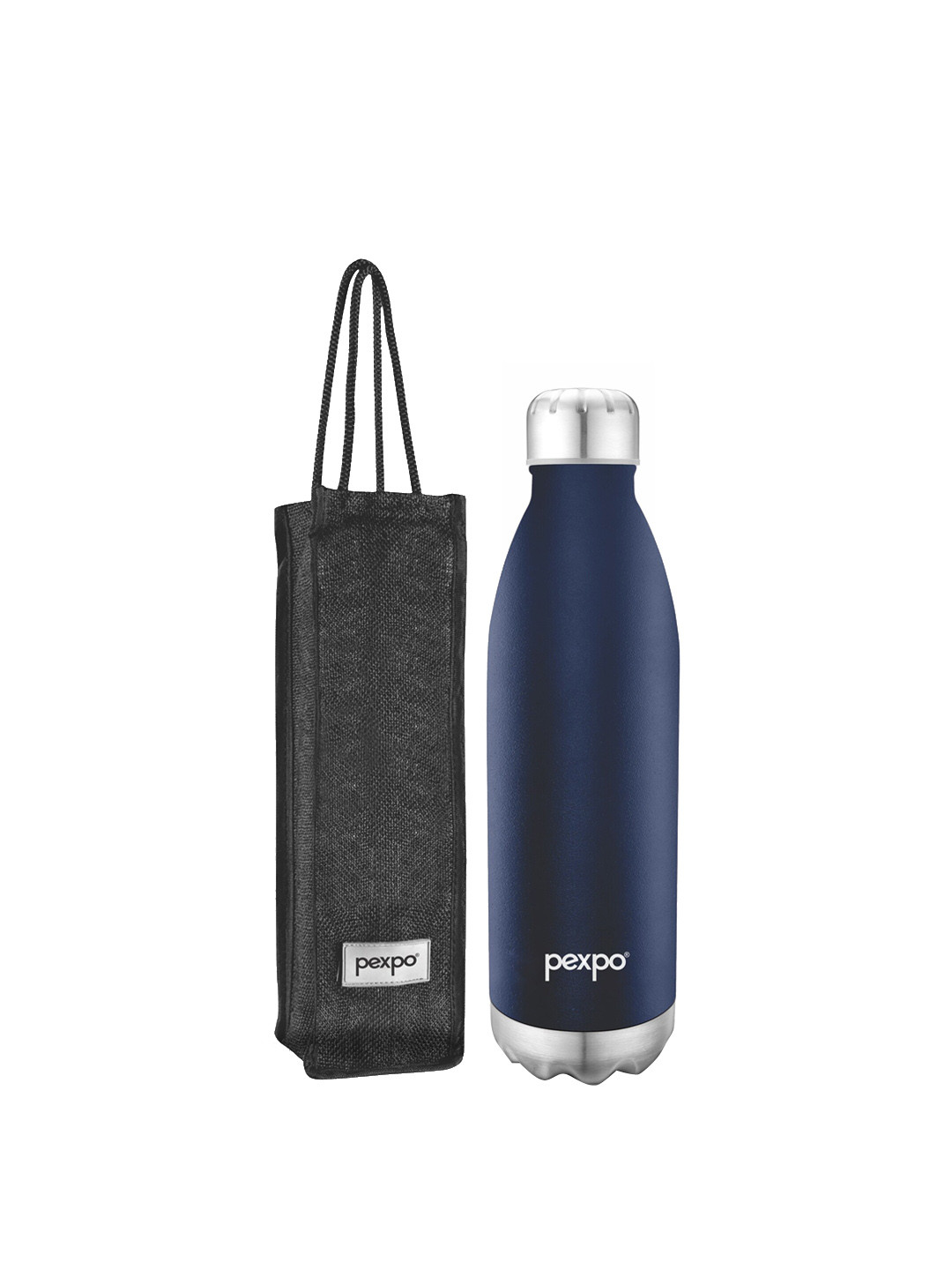 Pexpo ELECTRO Navy Blue Stainless Steel Spill Proof Flask - 1.5L