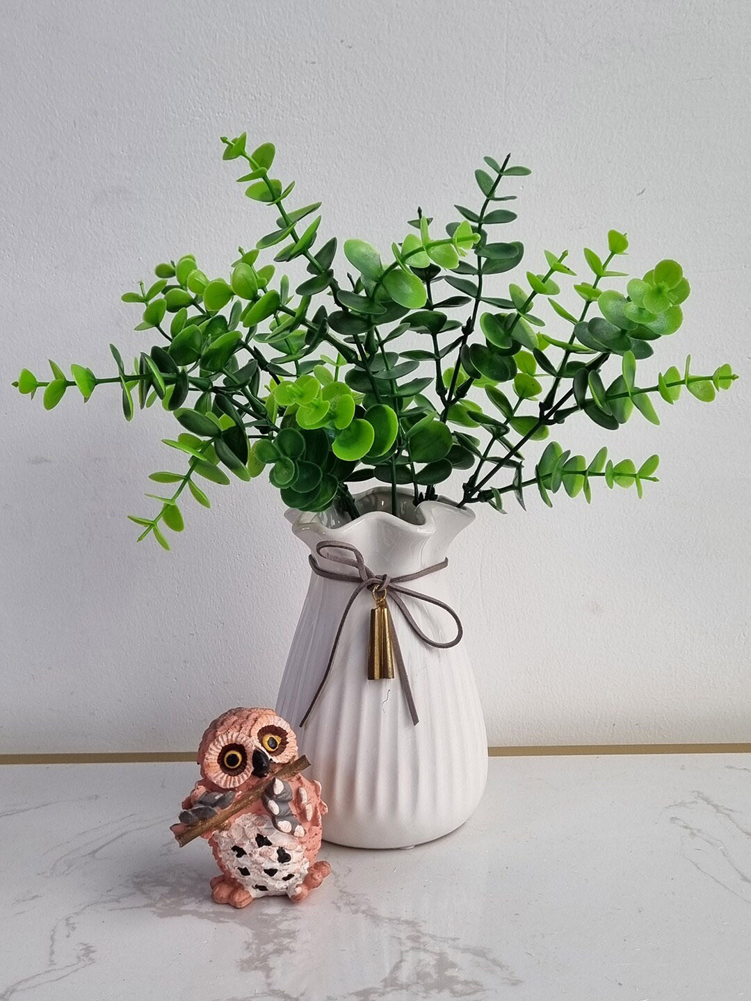 Art Street Green 2 Pieces Faux Eycalyptus Branches Stem