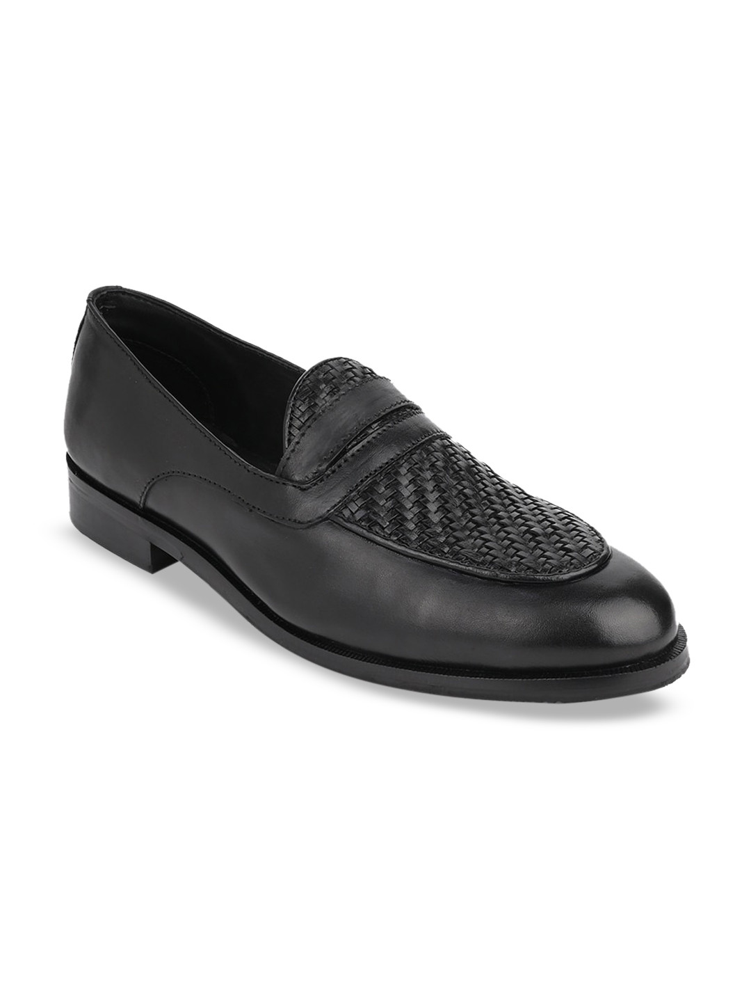 LA BOTTE Men Textured Leather Comfort Insole Penny Loafers