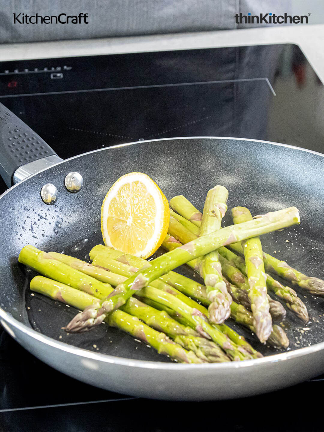 KitchenCraft Grey Solid Aluminum Non-Stick Frying Pan