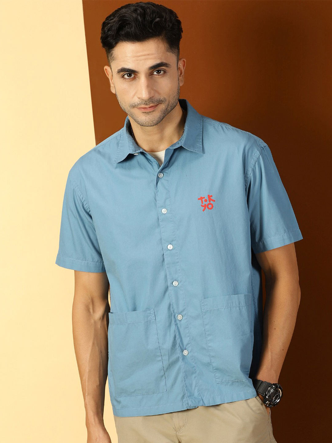 Thomas Scott Classic Boxy Short Sleeves Pure Cotton Casual Shirt