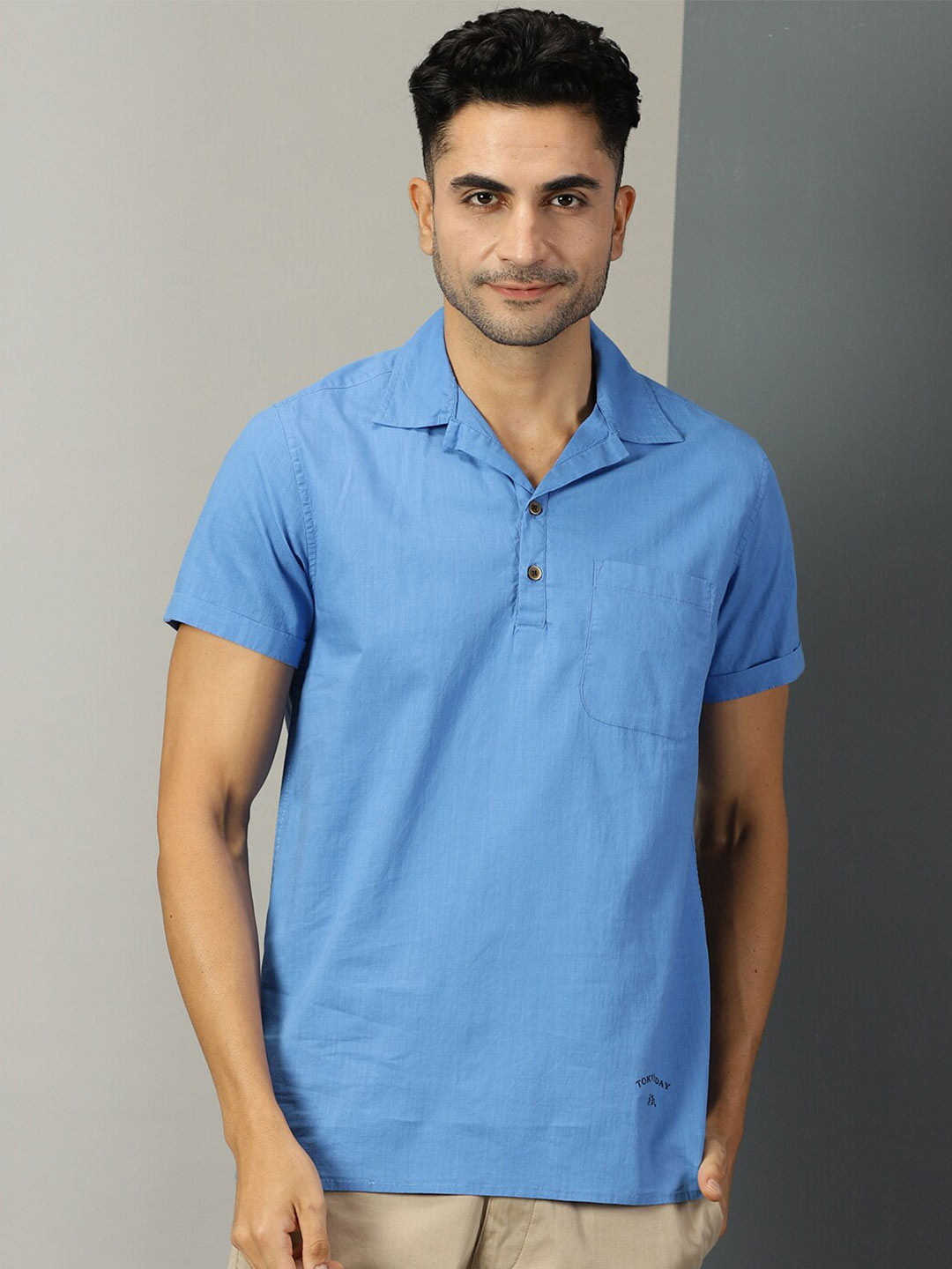 Thomas Scott Classic Boxy Short Sleeves Pure Cotton Casual Shirt