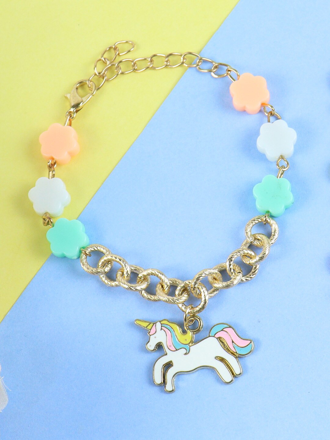 Asthetika Kids Girls Unicorn Charm Bracelet