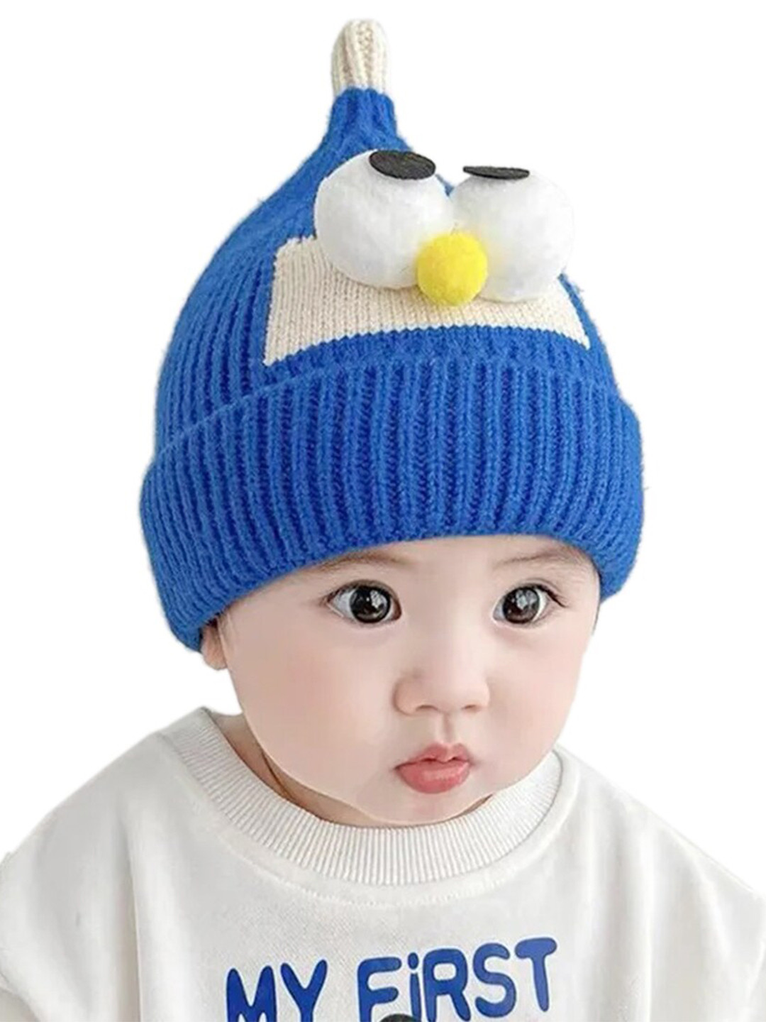 Babymoon Inafants Kids Self Designed Woollen Beanie