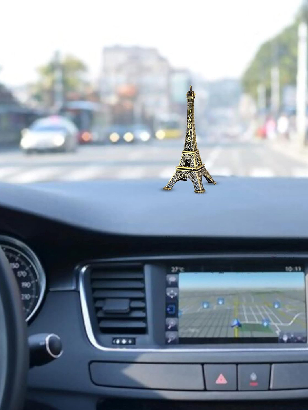 ARTBUG Effiel Tower Bronze Metal Metallic Living Room Small Showpiece - 3.9 Inches