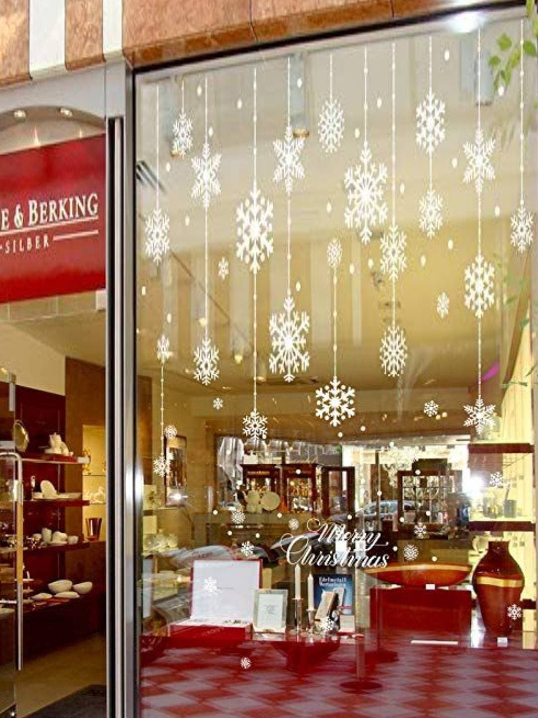 Jaamso Royals White Merry Christmas With Star Wall Sticker