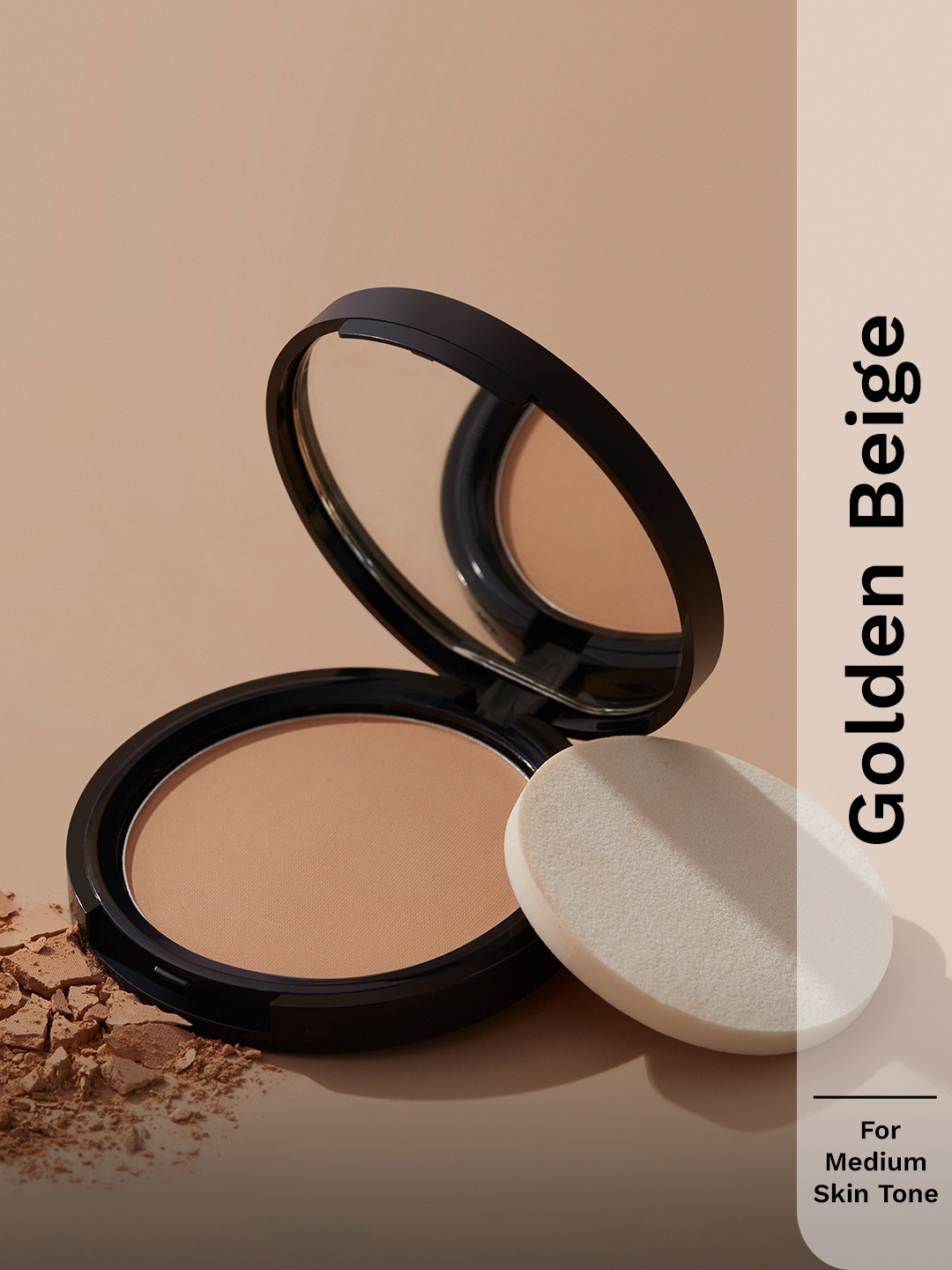 Pilgrim Matte Finish Compact Powder - 9g - Golden Beige - 215