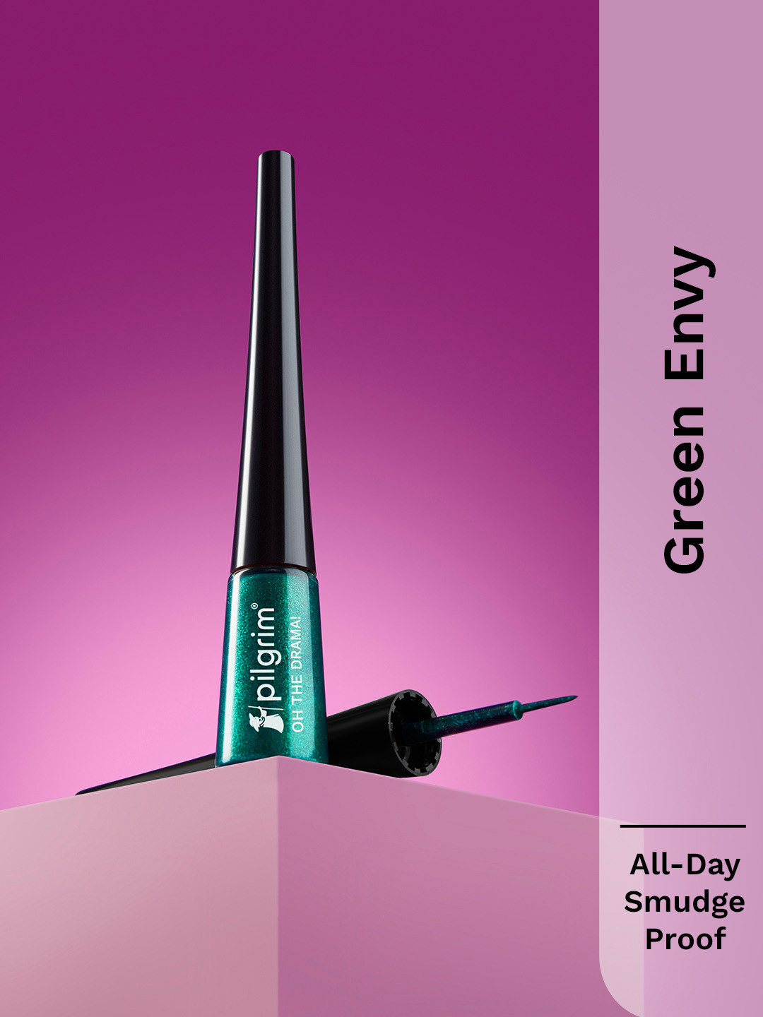 Pilgrim Oh The Drama Smudge Proof Metallic Eyeliner - 3.5ml - Green Envy - 23