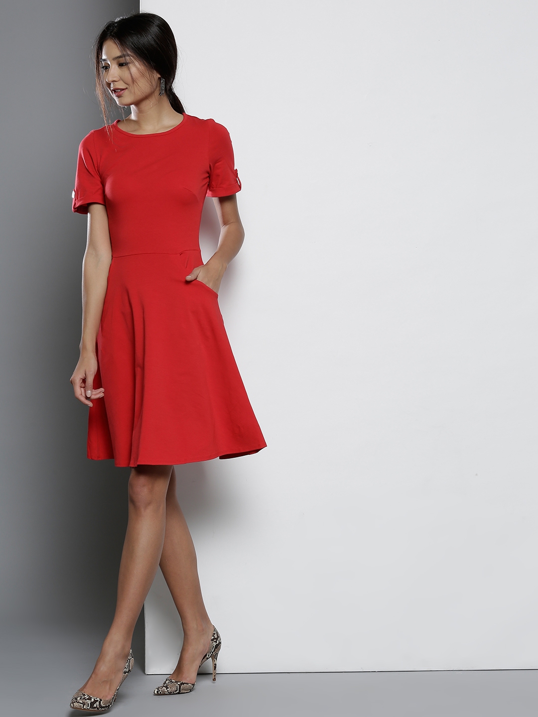 Dorothy perkins fit clearance and flare dress