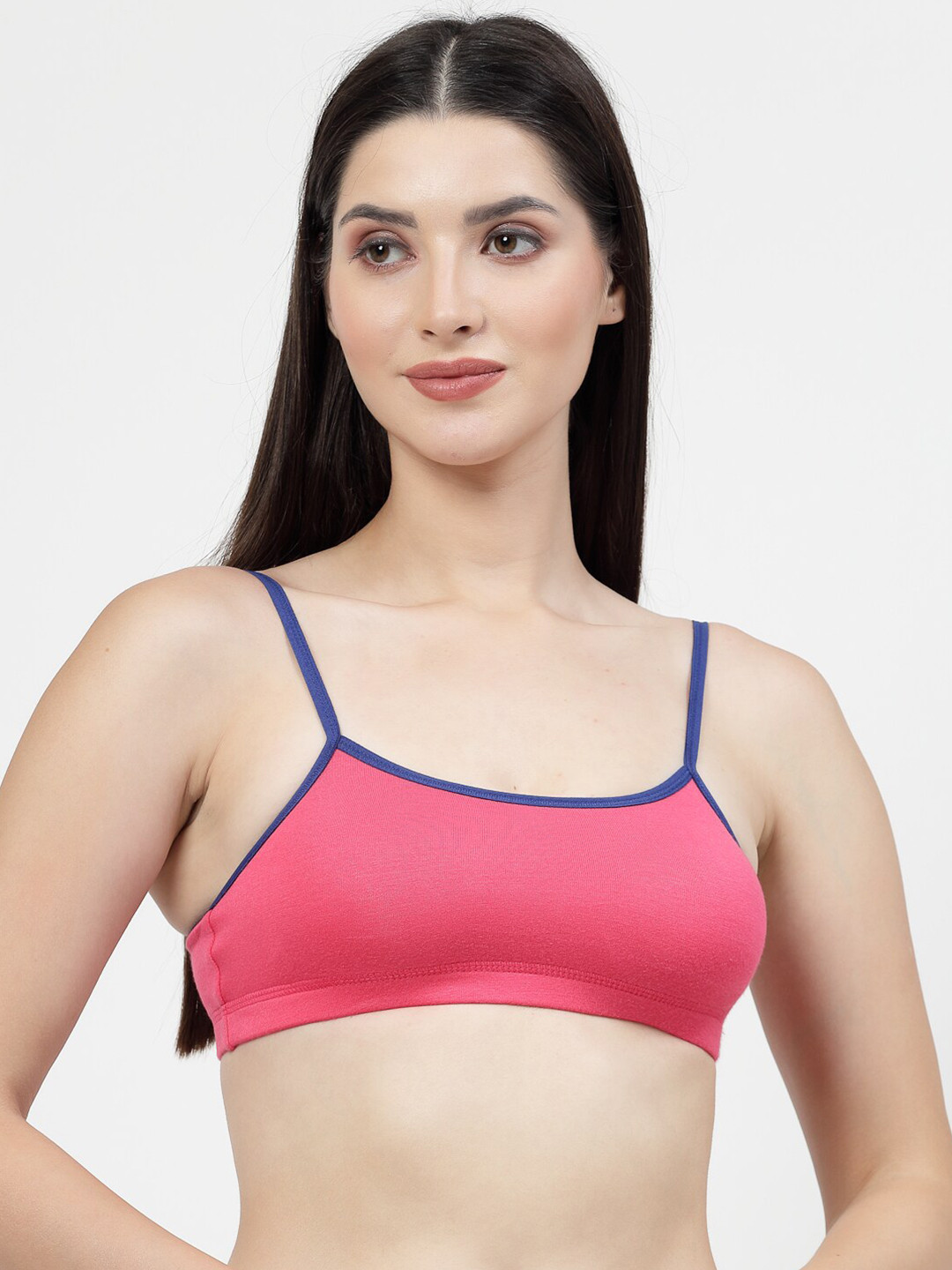 DressBerry Bra Full Coverage teenage beginners bra N-OP-LA01-HOTPINK-Pink