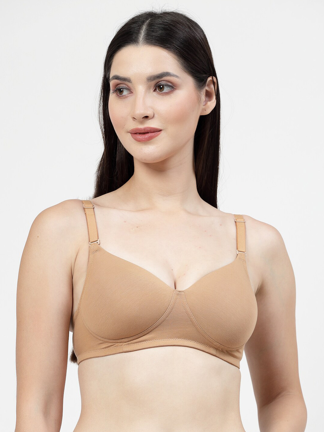 DressBerry Bra Medium Coverage Padded N-OP-1701-NUDE-Nude