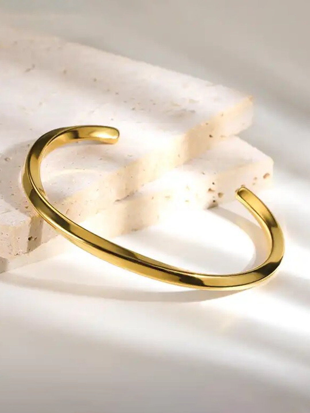 MEENAZ Boys Oxidised Gold-Plated Kada Bracelet