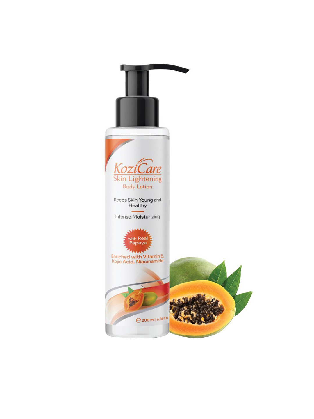 KOZICARE Skin Lightening Body Lotion with Vitamin E & Kojic Acid - 200 ml