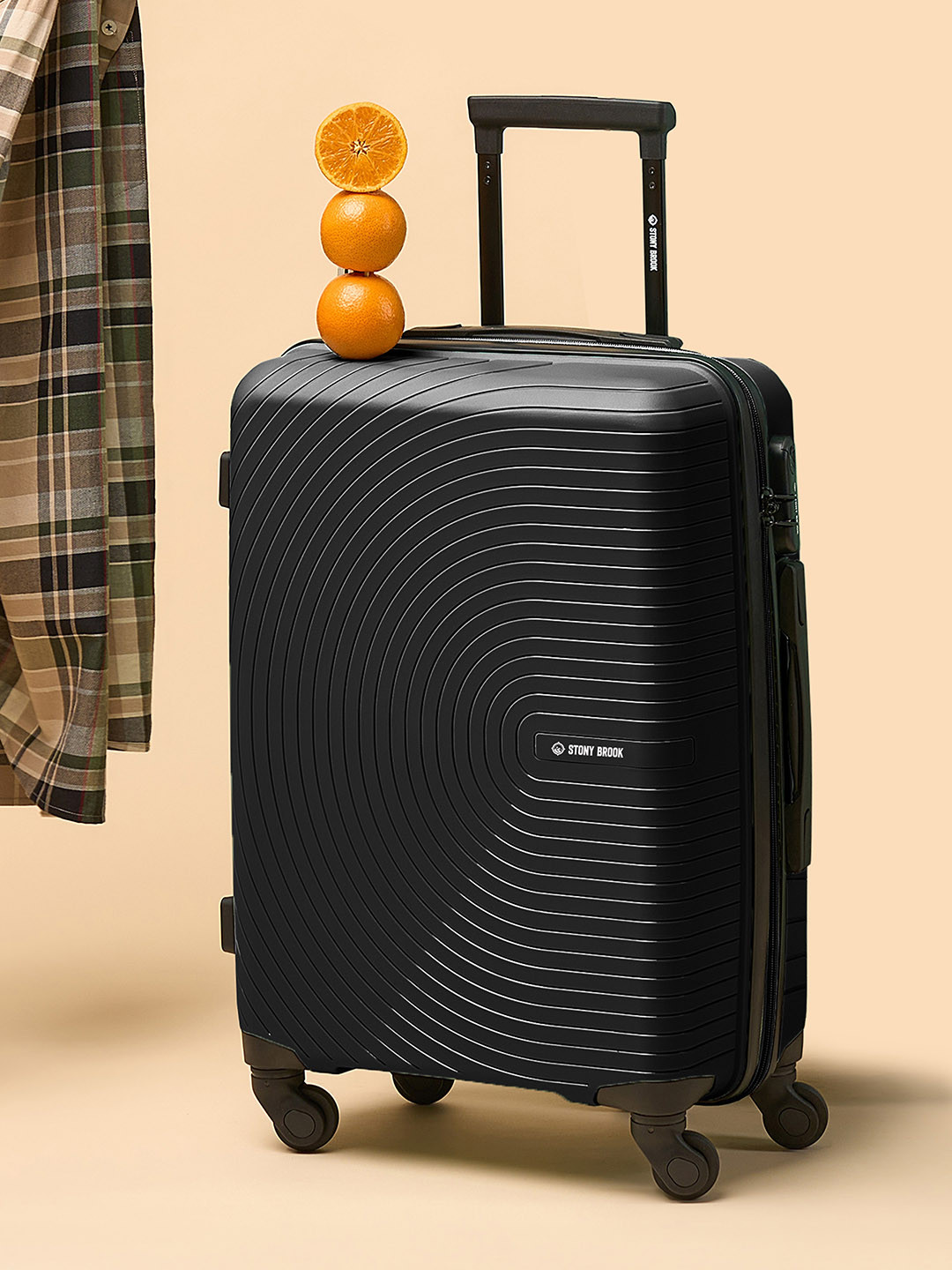 Stony Brook by Nasher Miles Crescent Textured Hard-Sided Small Trolley Suitcase-55cm