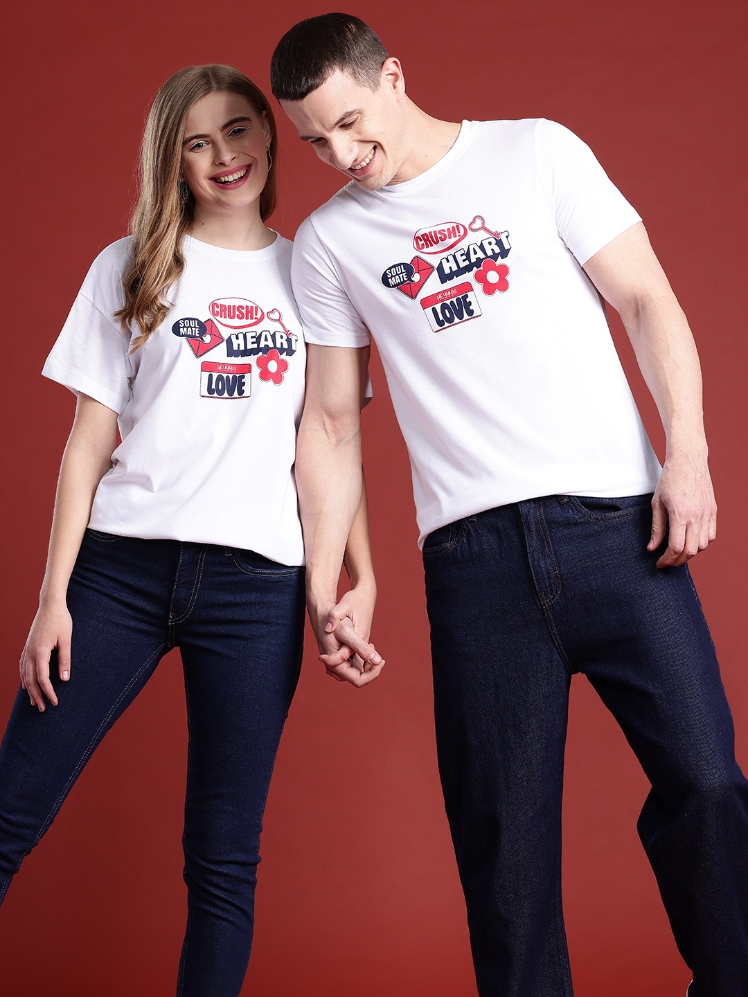 T shirt for couple myntra on sale