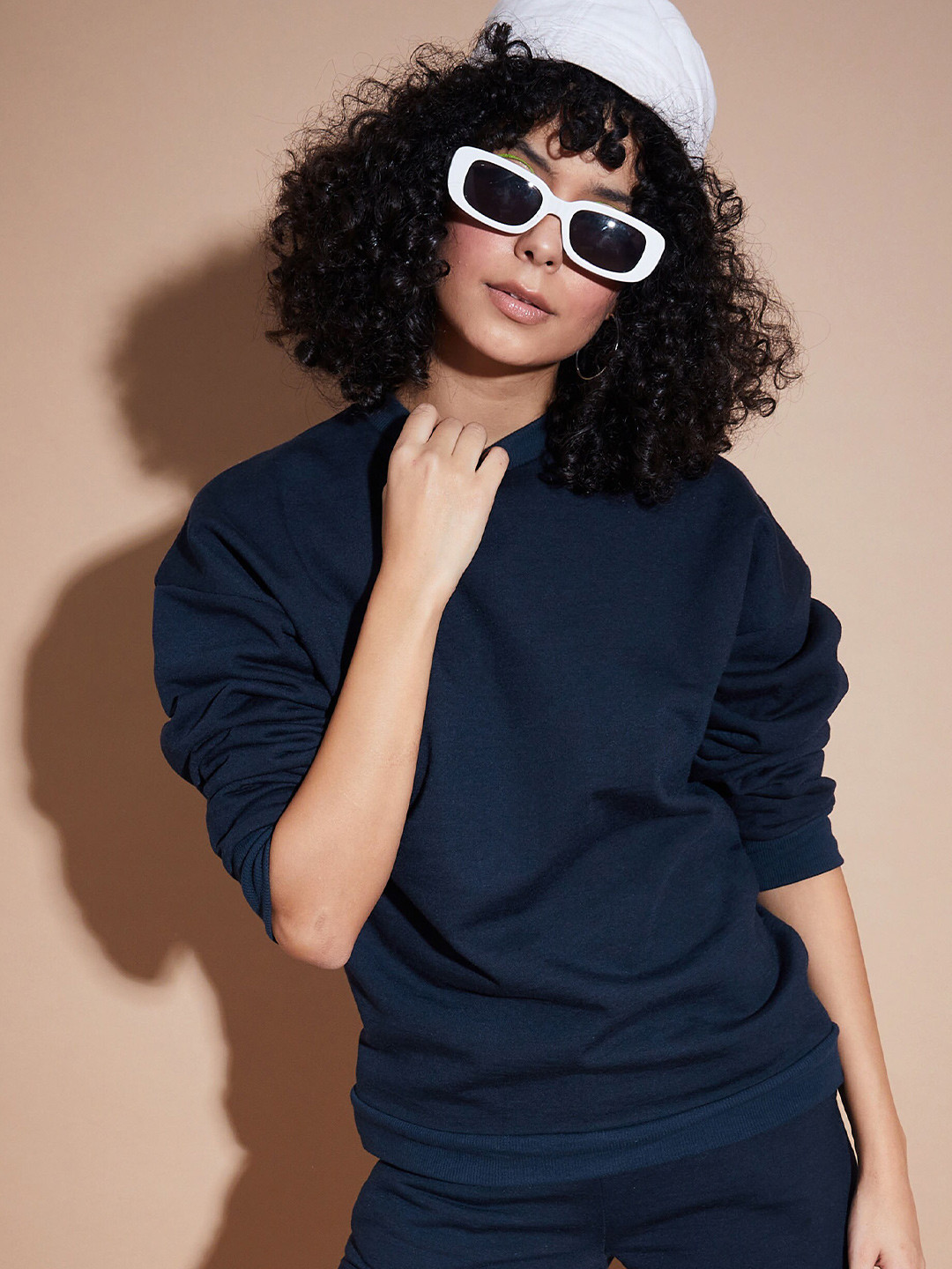 SASSAFRAS BASICS Long Sleeves Fleece Oversized Sweatshirt