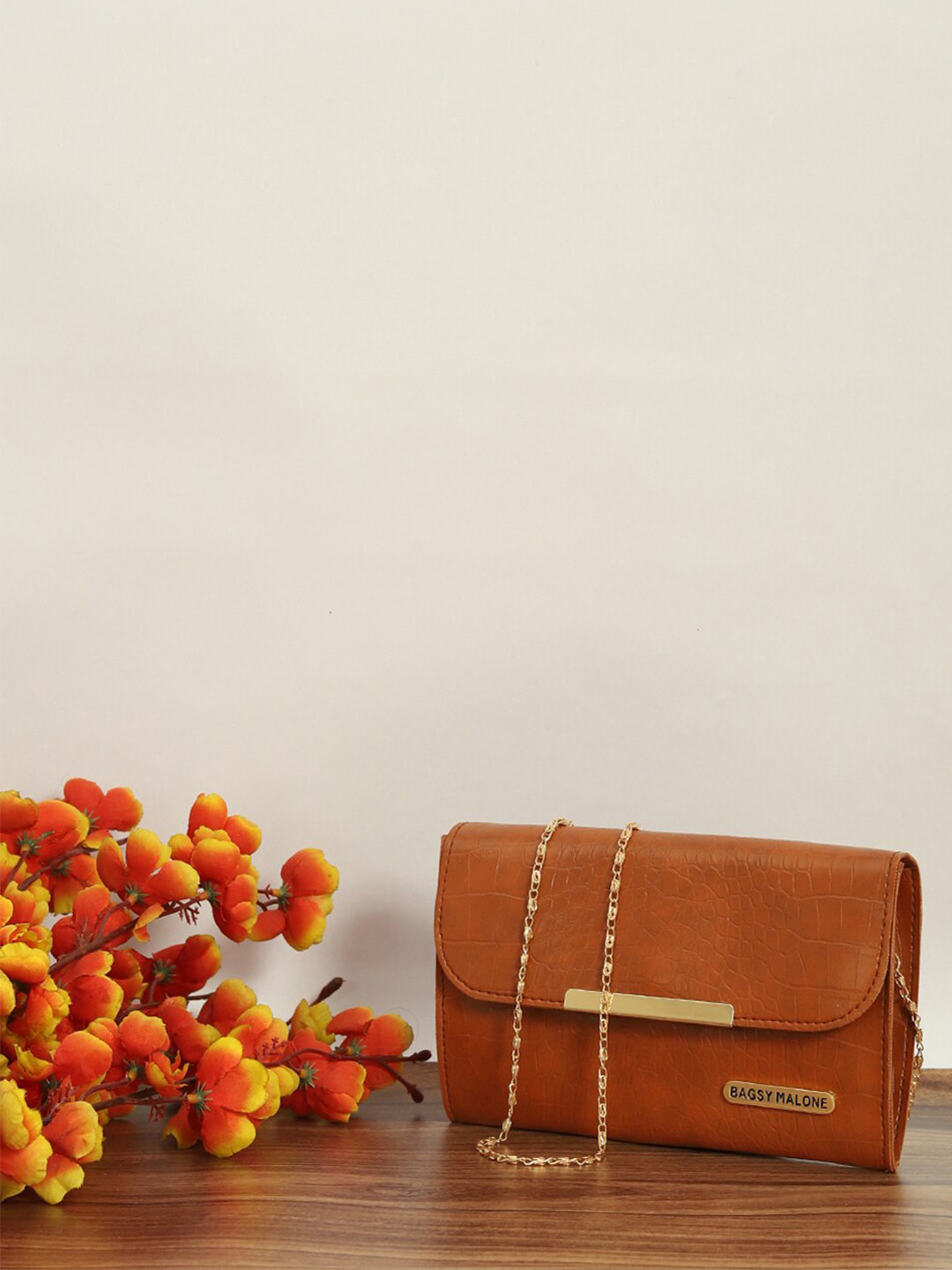 Bagsy Malone Textured Water Resistance Envelope Clutch With Shoulder Strap