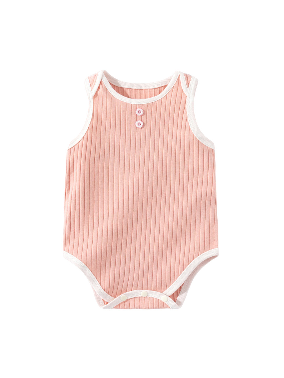 StyleCast Pink Infant Girls Striped Cotton Bodysuit