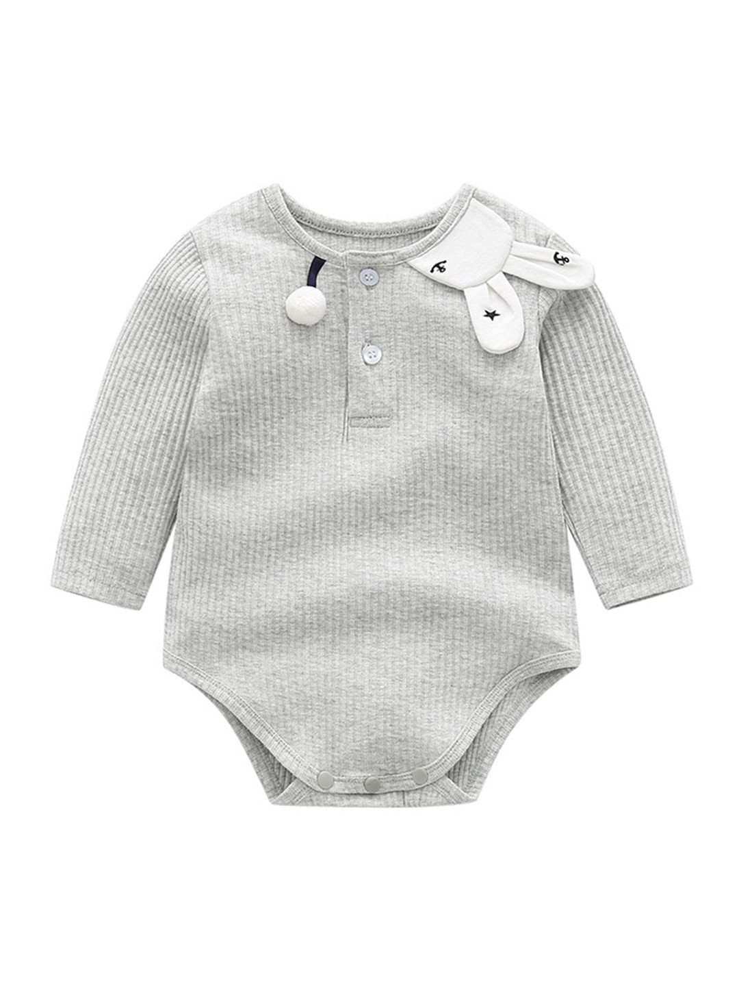 StyleCast Grey Girls Cotton Bodysuit