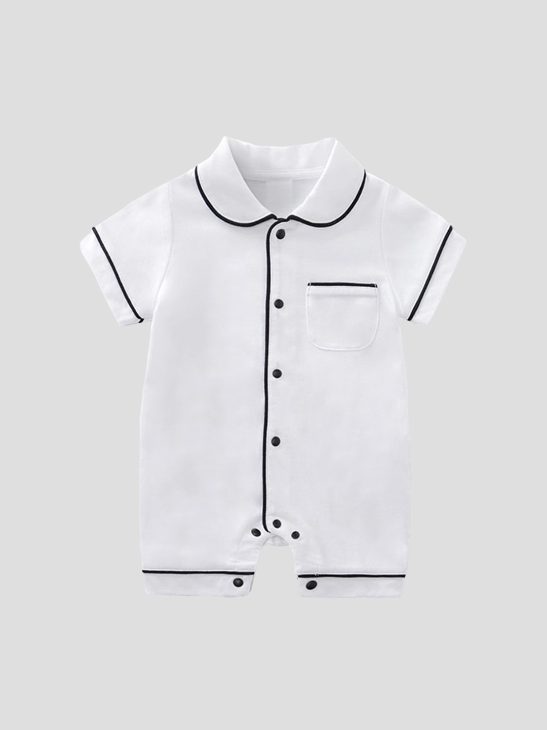 StyleCast Infants White Cotton Romper