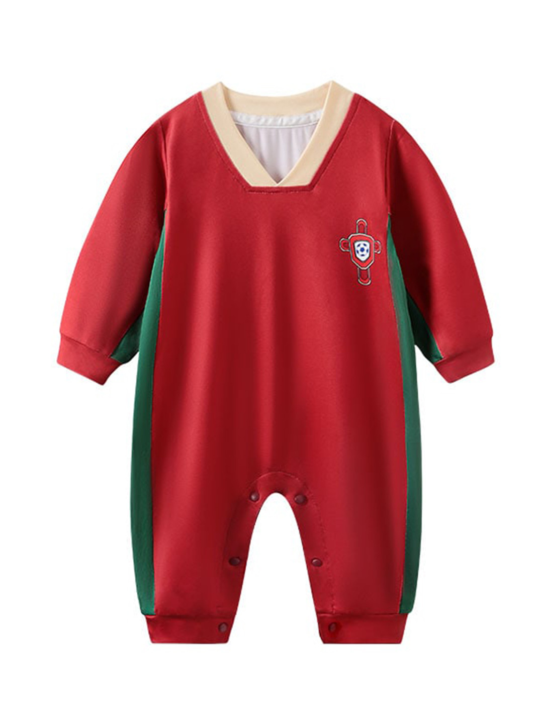StyleCast Infant Boys Red V-Neck Rompers