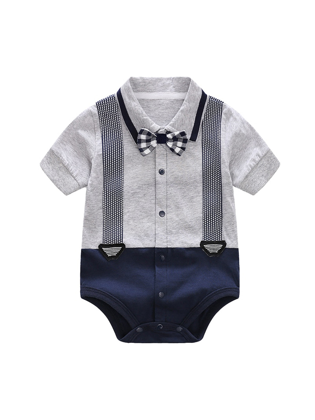 StyleCast Grey Kids Boys Cotton Bodysuit