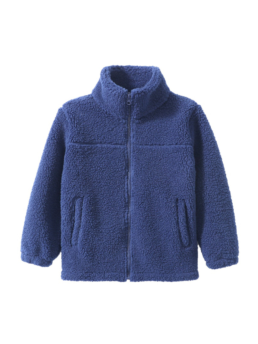 StyleCast Boys Navy Blue Mock Collar Overcoat