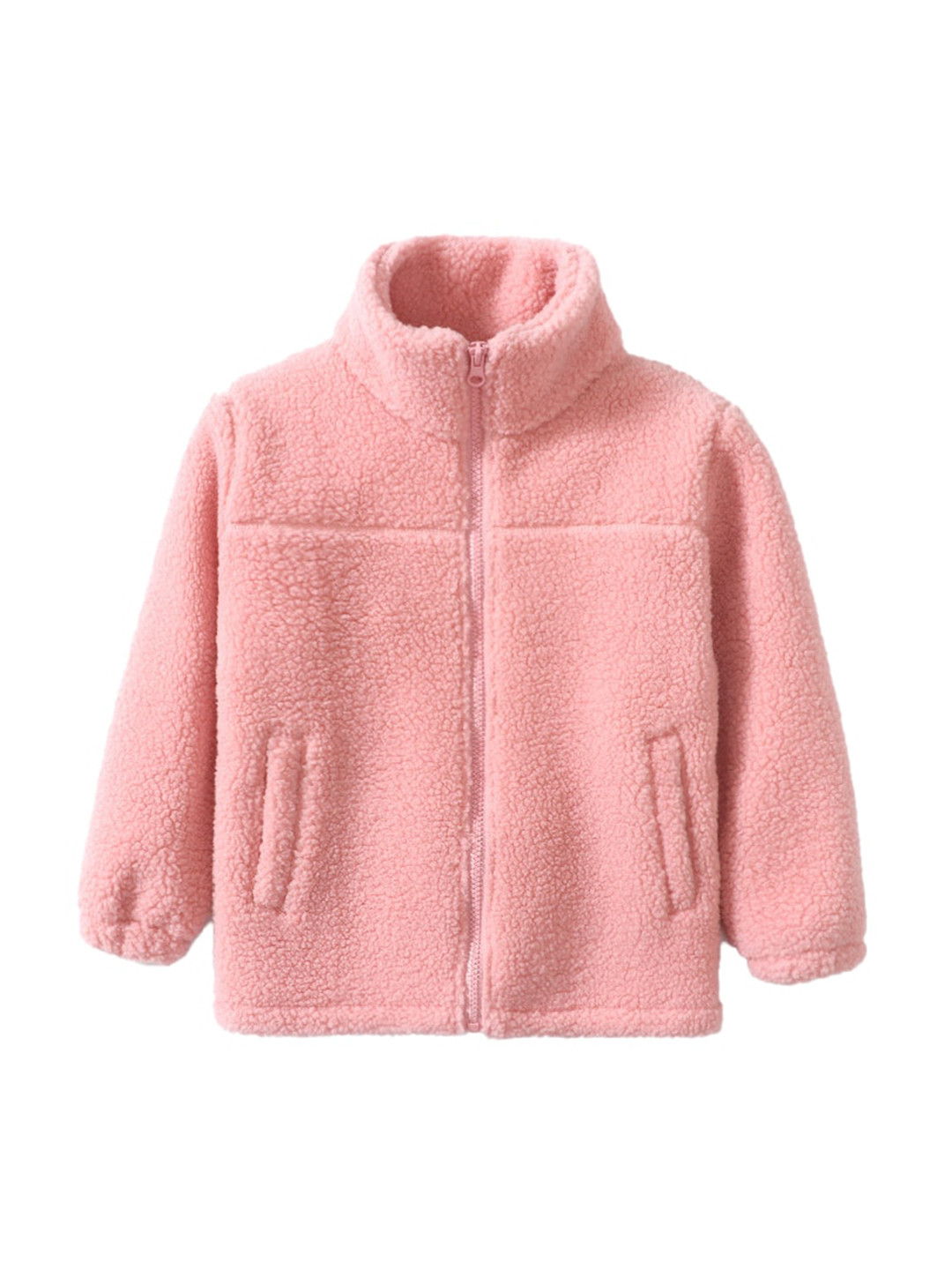 StyleCast Girls Pink Mock Collar Overcoat