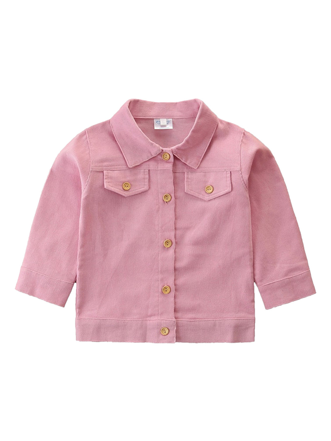 StyleCast Infant Girls Pink Typography Printed Tailored Jacket